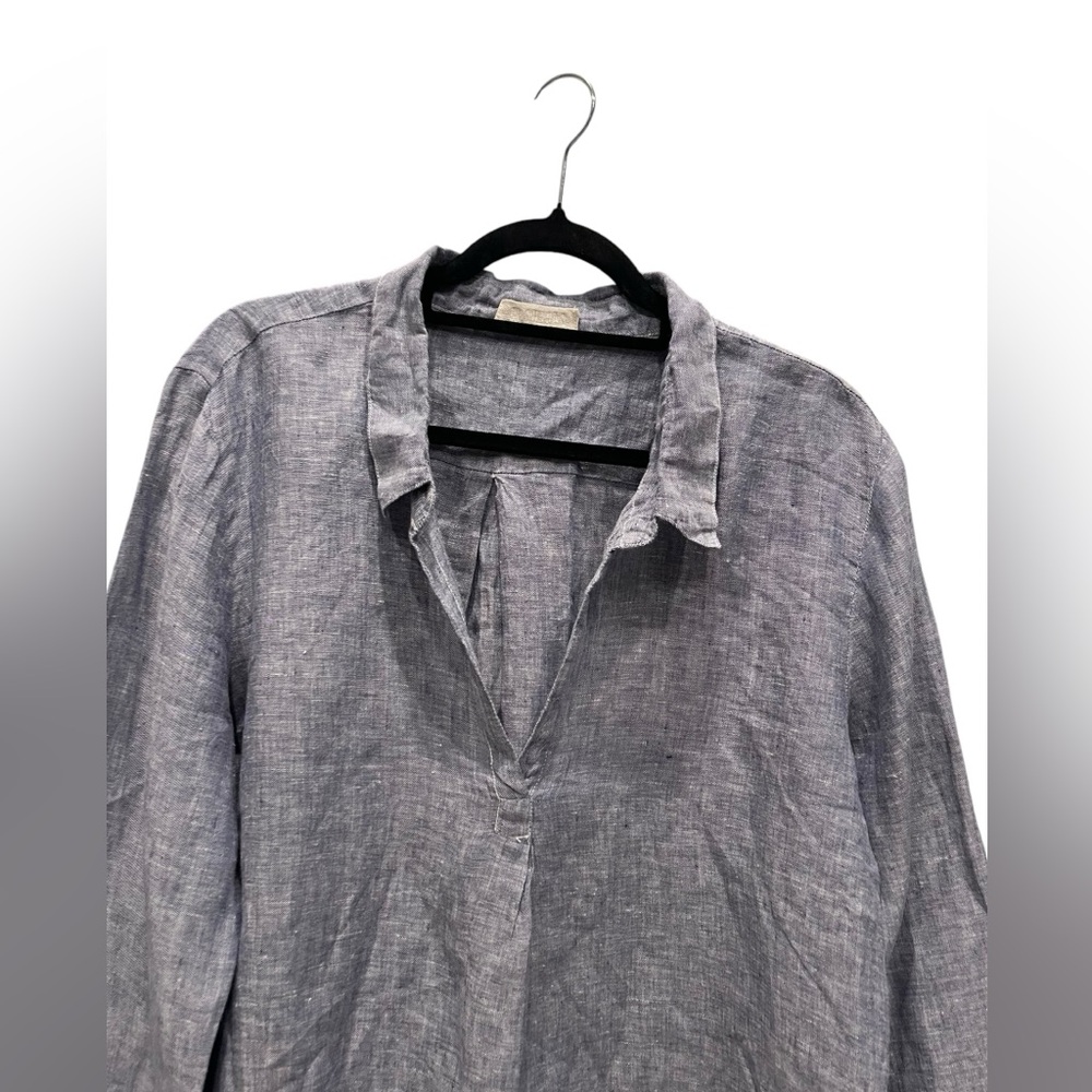 CP SHADES - LINEN TUNIC WOMAN TOP SIZE :M - Picture 2 of 7